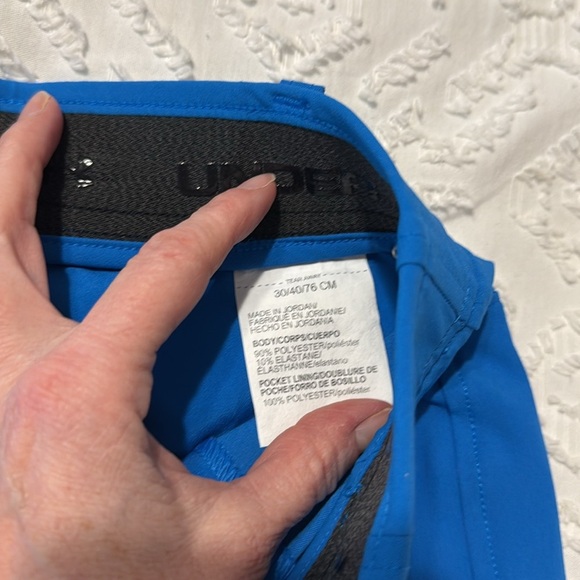 Under Armour Drive Taper Golf Men’s Flat Front Blue Shorts Size 30 9 inch inseam - Picture 7 of 10